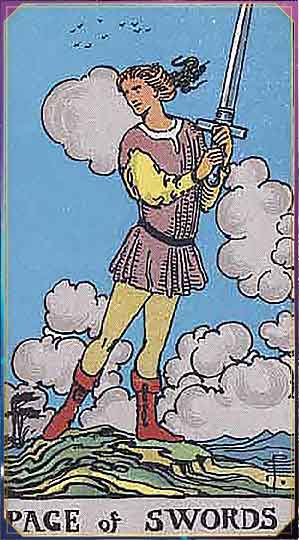 Page Of Swords reverse