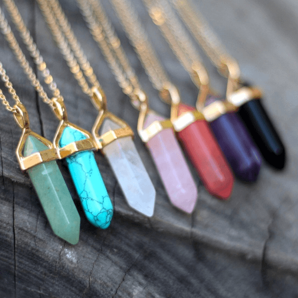 healing crystals necklace featured