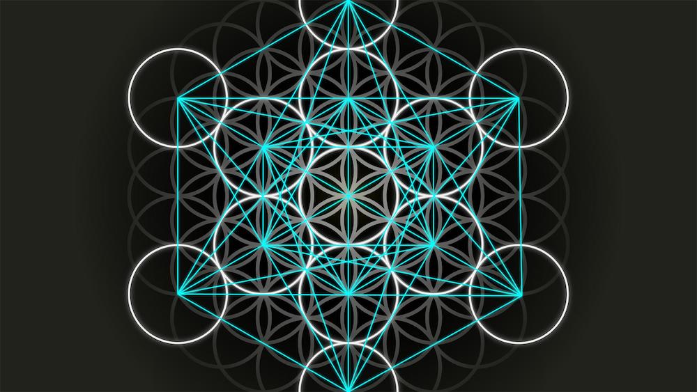 hexahedron, sacred geometry symbol