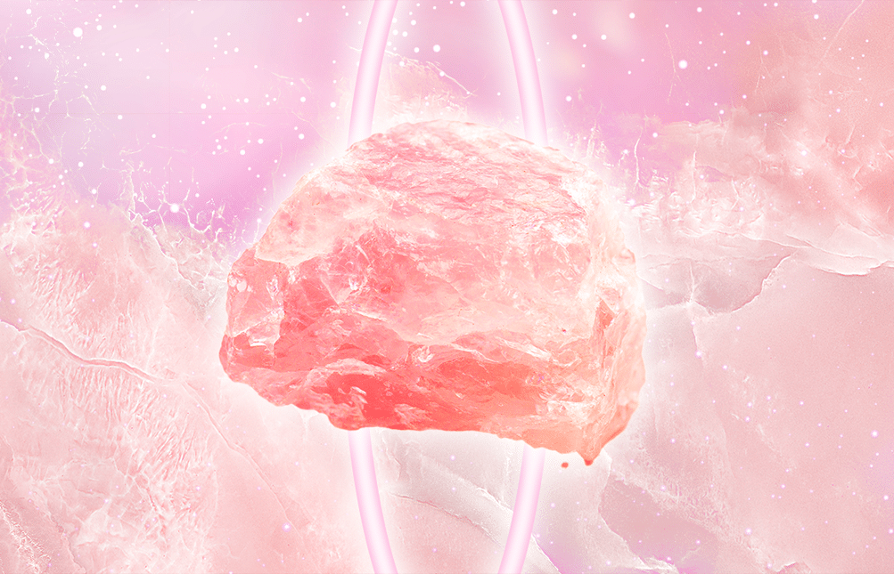 pink healing crystals