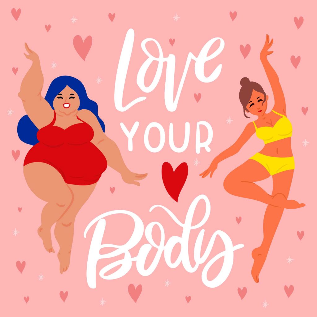 positive affirmations for self love, body positivity, love your body